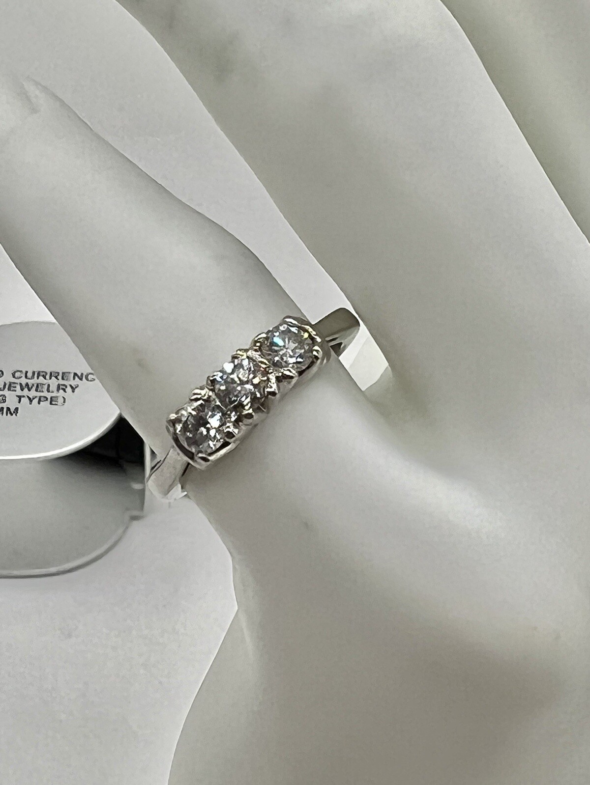 Solid 950 Platinum .50tcw Diamond Cluster  Ladies… - image 13