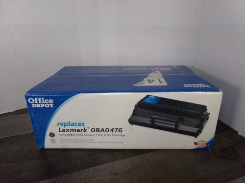Office Depot 08A0476 schwarze Tonerdruckpatrone E320/E322 Lexmark offene Box - Bild 5 von 6