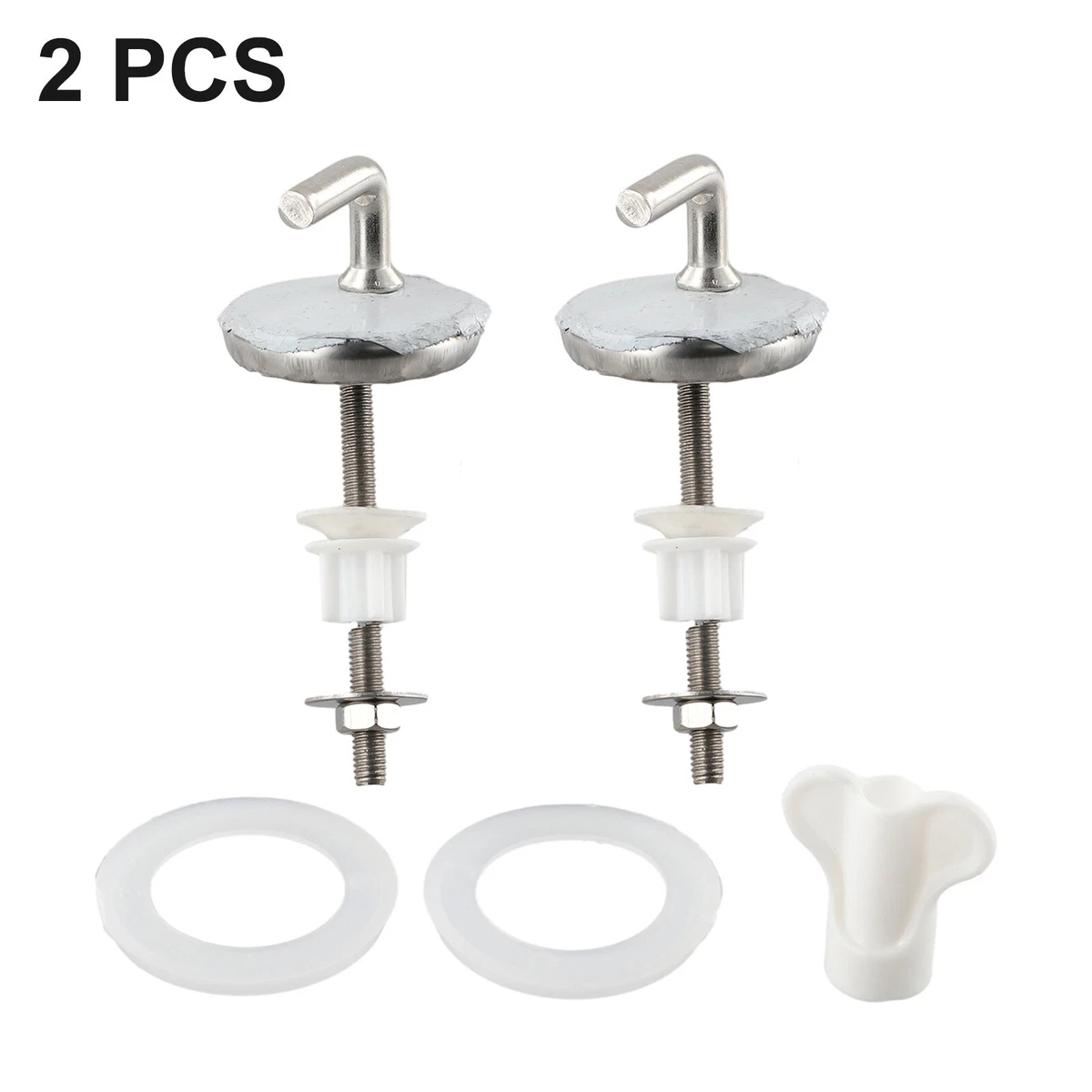 2Pcs Fixation Abattant WC,Fixation Cuvette WC,Kit de Fixation