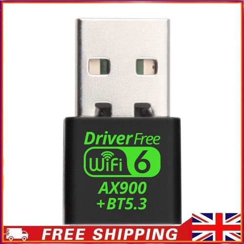 Bluetooth-Compatible 2in1 Dongle 900Mbps USB WiFi Adapter for PC/Laptop/Desktop