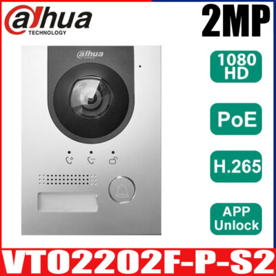 Dahua VTO2202F-P-S2 POE 2-Draht IP-Villa-Türstation Outdoor Video-Sprechanlage