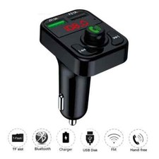 Car FM Transmitter Bluetooth-Compatible 5.0 Wireless Handsfree Car Audio Receive