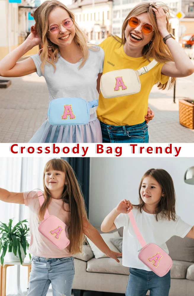Blue Belt Bag Fanny Pack Crossbody Travel Trendy Birthday Christmas Gifts for...