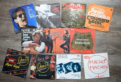 11 x SINGLES - AUSTROPOP - FALCO  STS  FENDRICH  AMBROS  DANZER  HELLER  OPUS 