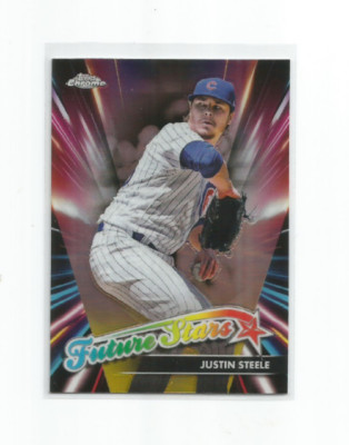 JUSTIN STEELE (Chicago Cubs) 2024 TOPPS CHROME FUTURE STARS INSERT CARD #FS-8