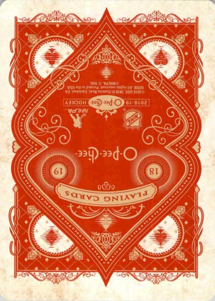 2018-19 O-Pee-Chee Playing Cards Roberto Luongo #8S - Image 2 of 2