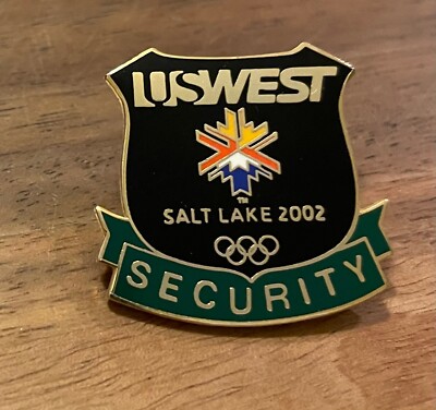 Salt Lake City 2002 US West Security Olympic Security Pin