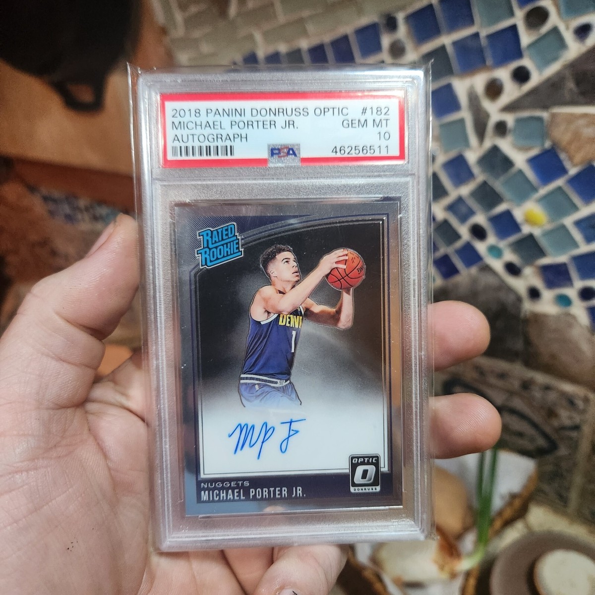 Michael Porter Jr 2018-19 Optic Rated Rookie RC On Card Auto Michael Porter Jr 2018-19 Optic Rated Rookie RC On Card Auto
