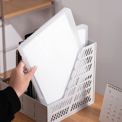 Transparent File Box Plastic Paper Holder Document Folder Organizer - Picture 4 of 12