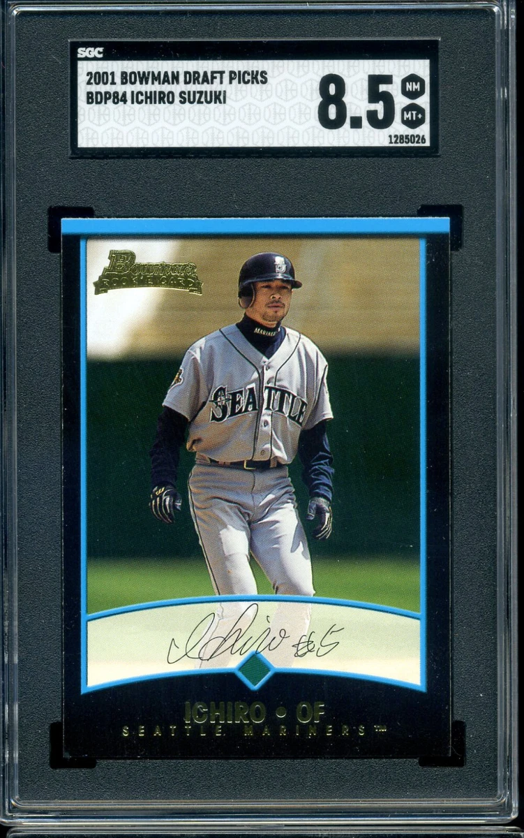 【PSA9】イチロー 2001 Bowman Draft ルーキーカード 黒枠 Bowman Ichiro Suzuki Rookie Baseball Sports Trading Cards