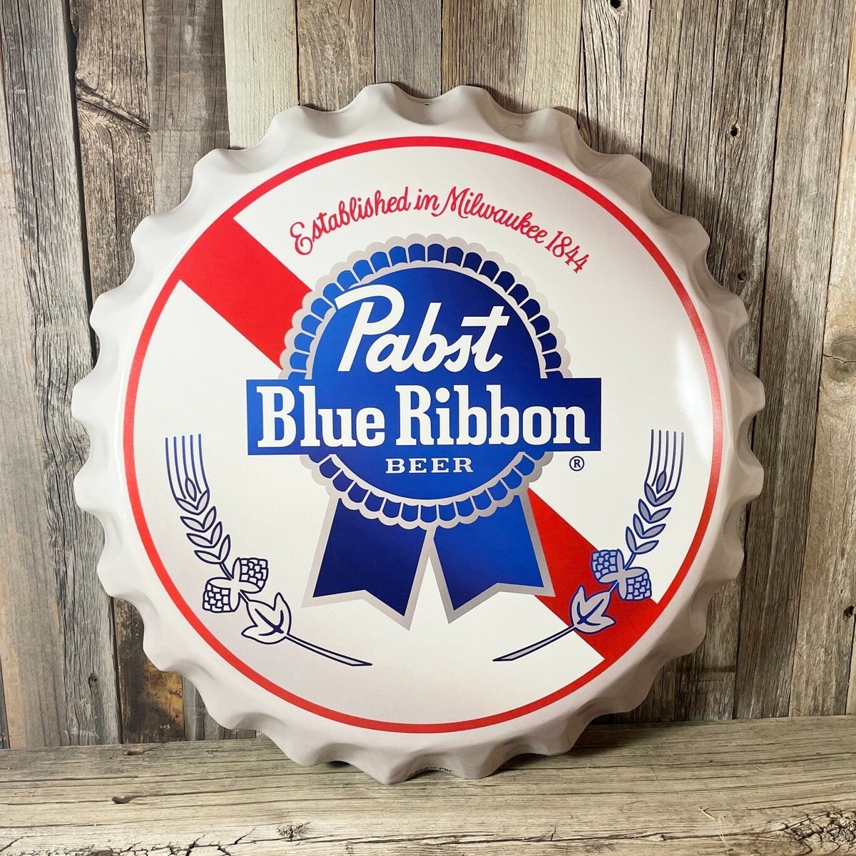 Pabst Blue Ribbon PBR Beer Bottle Cap Large 18