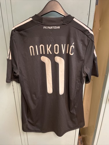 vintage rare adidas FK Partizan soccer (football) jersey (size XL) Ninkovic EUC - 第 6/7 張圖片