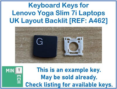 Tastatur Ersatz Tasten für Lenovo Yoga Slim 7i Laptops UK Layout Hintergrundbeleuchtung