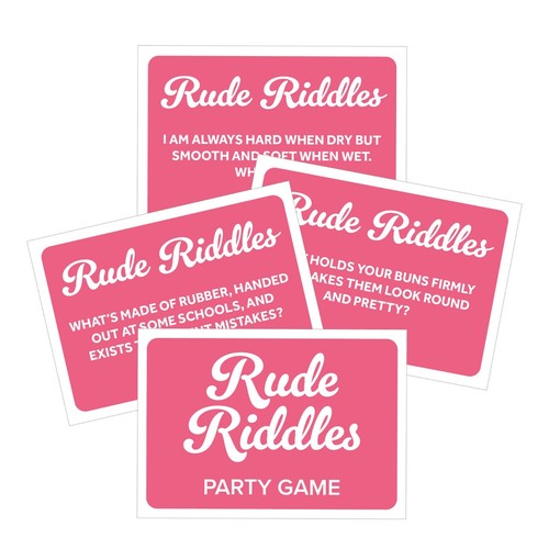 Drink If & Rude Riddles | 2 Game Bundle | Hen Party Game | Night Card Accessory - Picture 9 of 14