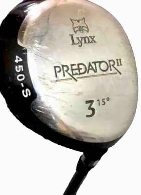 AR×ginka×Predator 子株付き Lynx Predator II 450-S Fairway 3 Wood 15* Sr Senior A Flex