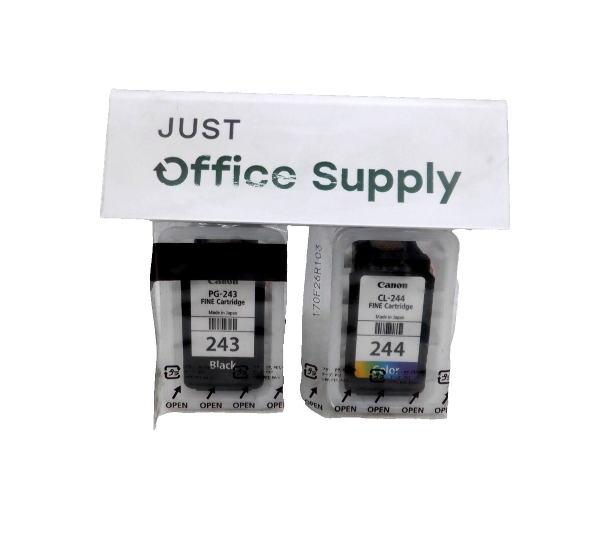 Genuine OEM Canon PG-243 Black & CL-244 Color Ink Bulk Packaging FREE SHIPPING