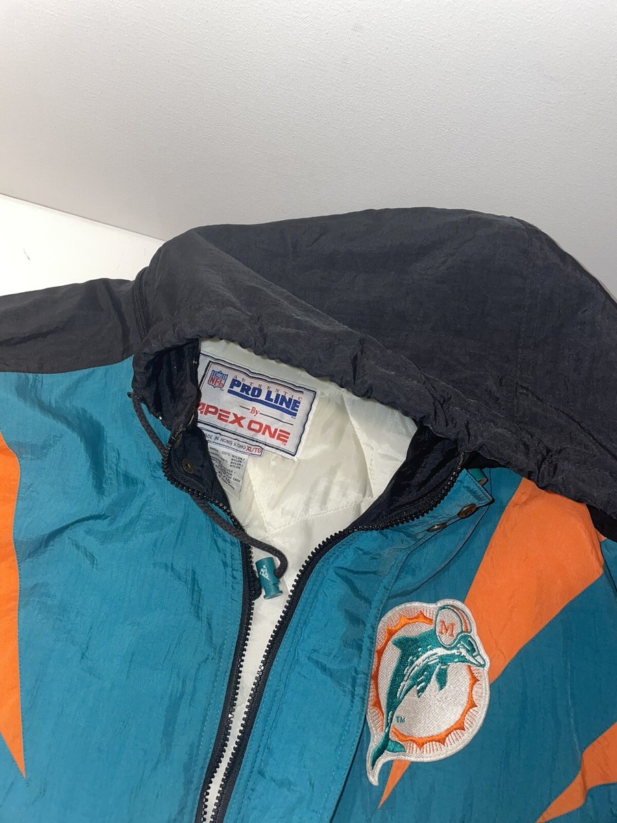 Vintage Miami Dolphins Apex One Puffer Jacket Size XL | eBay