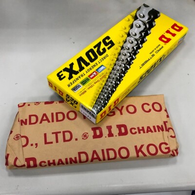 DID 520VX3 X-Ring Silver Chain 120ZB Links 520 VX3 S&S | Japan | D.I.D