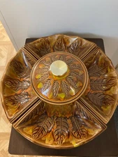 Vintage California Pottery Chip and Dip Set