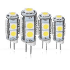 5x Led Light Bulbs Contact G4 Bi-pin Base Rv Travel Trailer Nw Jc T3