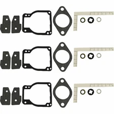 Carburetor Gasket Kit for Mercury 50 55 60 70 75 80 90 Hp 3 Cylinder (3 Pack)