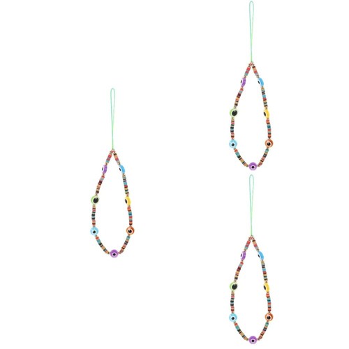 3 Pieces Devil's Chain Phone Beaded Lanyard Charm Wrist Strap - Zdjęcie 6 z 12