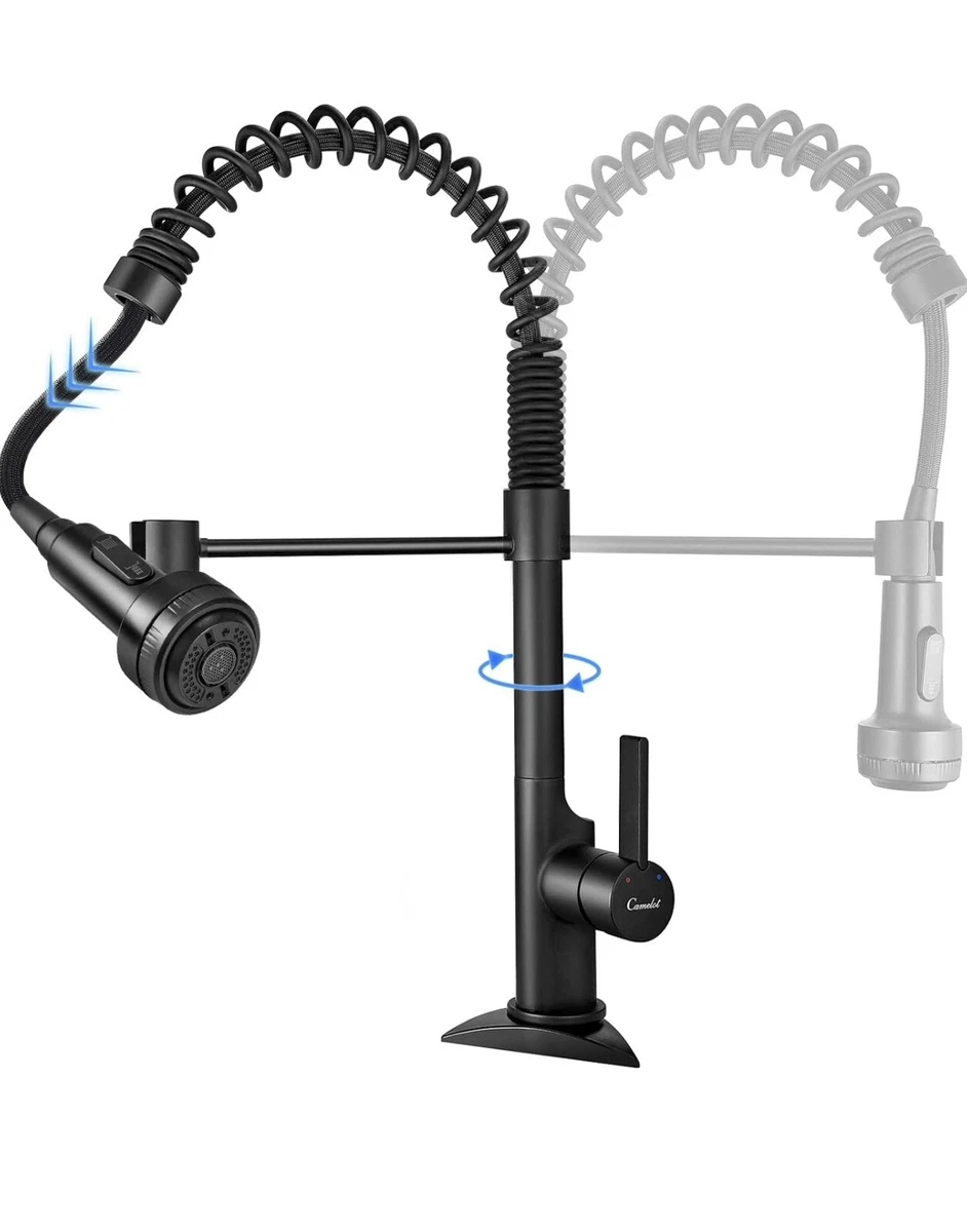 Camelot Kitchen Faucets Commercial with Pull Down Sprayer LeadFree