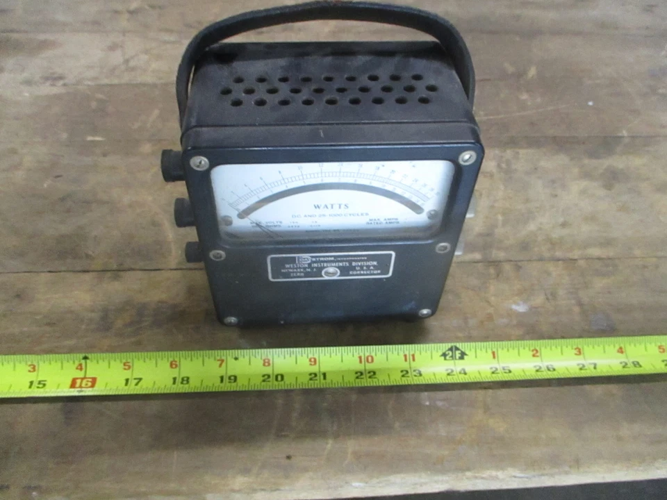 Medidor de laboratorio Daystrom Weston Instruments, voltios de CA. 25 - 1000, (MTR) 433-300VAC2 Foto 3 de 4