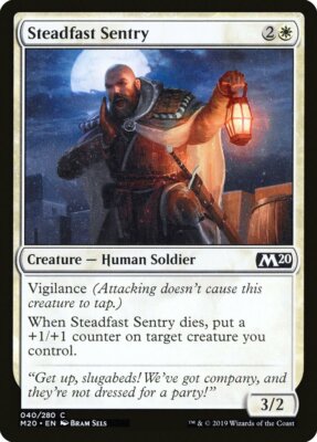 Magic MTG Tradingcard Core Set 2020 Steadfast Sentry 40/280