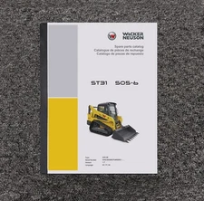Wacker Neuson ST31 S05-6 Skid Steer Track Loader Parts Catalog Manual Book