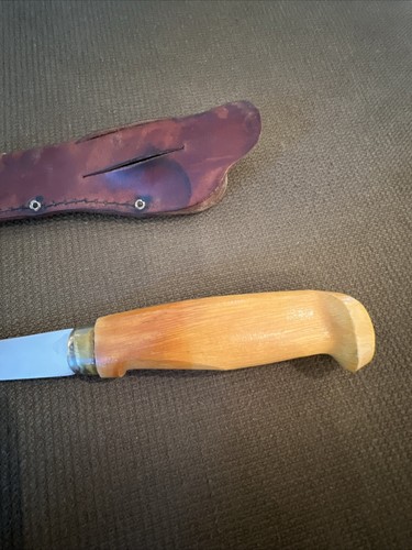 VINTAGE 11" RAPALA J. MARTINI FISHING FILET KNIFE LEATHER SHEATH 6” Blade - Picture 13 of 16