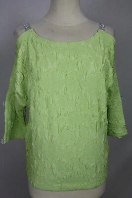 SEXY Damen Tunika Oberteil grün Strech Glitzer Viskose The Distinctive Gr.42,48 - Bild 1 von 4