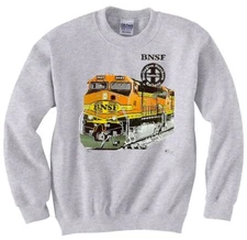 BNSF Heritage II trains Authentic Railroad Sweatshirt [20025]