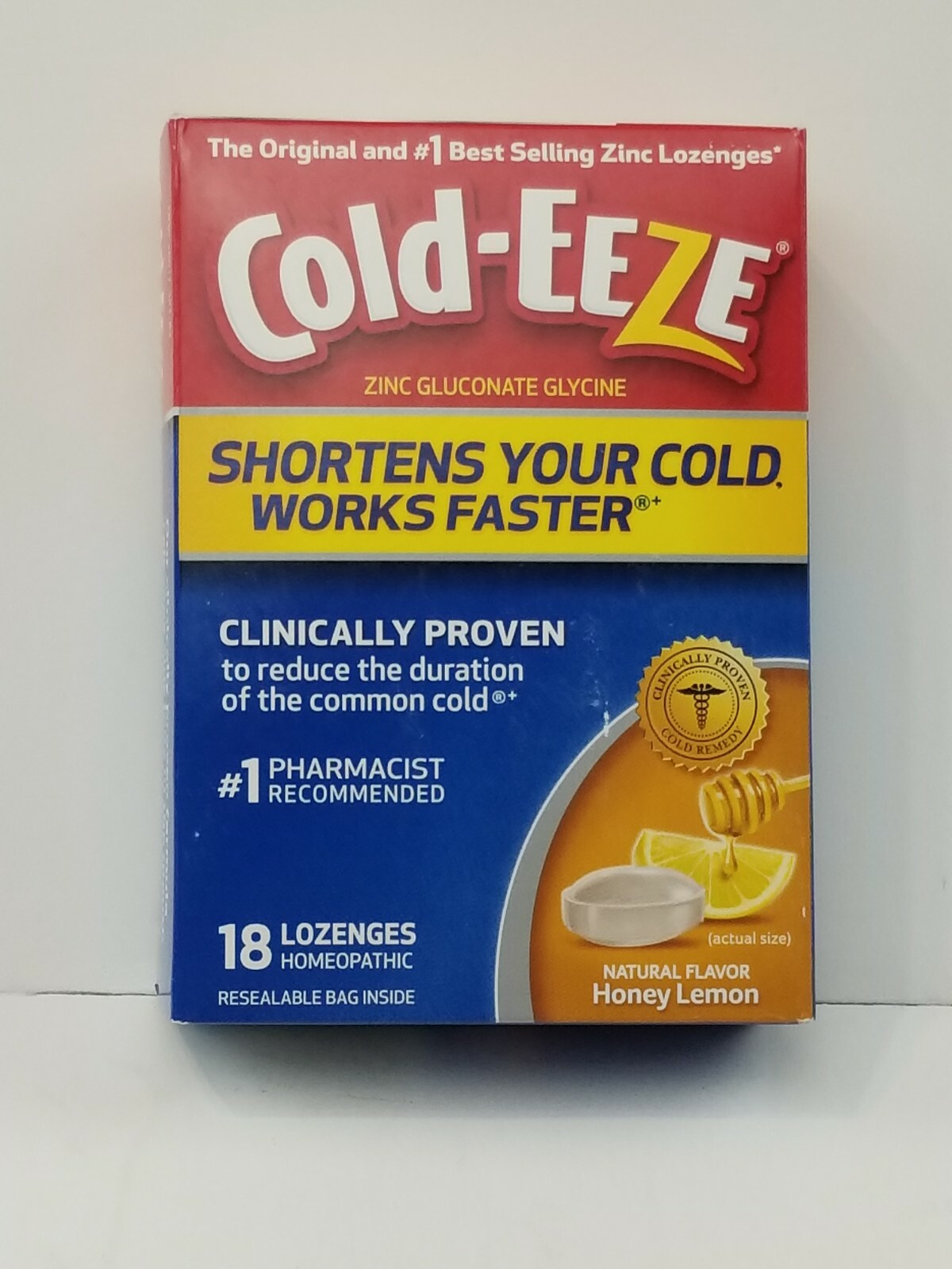 ColdEEZE Zinc Lozenges Homeopathic Honey Lemon Cherry Citrus