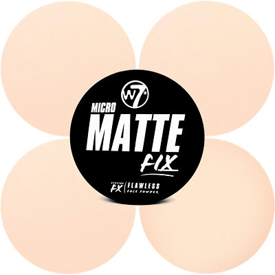 W7 Micro Matte Fix Face Powder - Foundation Light Medium Smooth Flawless Skin