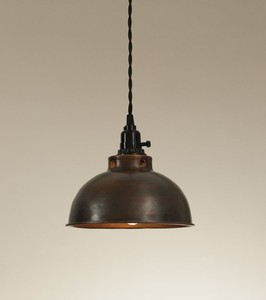 Dome Pendant Light Hanging Ceiling Lamp Fixture Aged Copper Barn