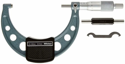 Mitutoyo 103-137 Outside Micrometer Baked-enamel Finish Ratchet Stop 0-25mm