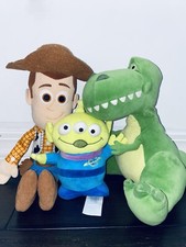 Disney Store Toy Story Plush Lot Woody Alien  Rex Dinosaur Movie Doll Kid Kohls