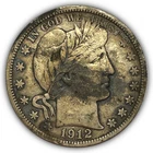1912-S Barber Half Dollar Very Fine VF Coin, Details #22762