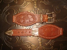 Stylecraft gold and leather watch strap women ladies Western