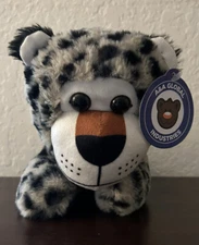 A&A Global Industries 9” Gray & Black Leopard Plush Collectible Toy