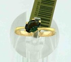 GENUINE 1.06 Cts TSAVORITE SOLITAIRE RING 10K GOLD - Free Certificate Appraisal — photo 2