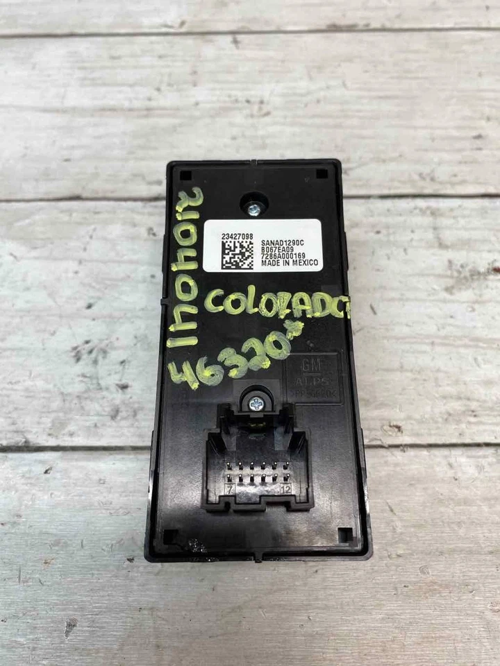 Chevrolet Colorado 2015 2018 doble cabina interruptor de ventana principal OEM 23427098 Foto 3 de 4