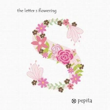The Letter S Flowering Needlepoint Kit or Canvas