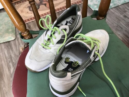 Diadora N9000 Bait Shrek Sneakers Shoes, cream & green USA 9, EUR 42.5