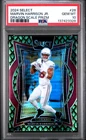 2024 PANINI SELECT DRAGON SCALE PRIZM #28 MARVIN HARRISON JR ROOKIE /81 PSA 10