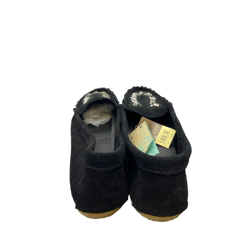Zapatos Roper para mujer 9,5 gamuza cuero herradura estrás mocasín occidental nuevos Foto 3 de 4