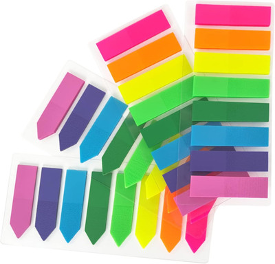 KICNIC Page Markers Colored Sticky Tabs 800 Pcs, Translucent Arrow Flags for Pag