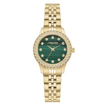 Anne Klein New York Crystal Diamond Accent Gold Ladies Quartz Watch 12-7784MAGB