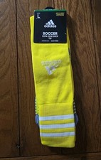 NEW Adidas Large Soccer Copa Zone Socks Yellow Mens 9-13 Women s 10-12